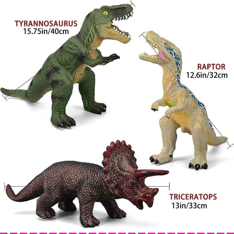 Dinosaur Toys for Kids: 6 Piece Jumbo Dinosaur Toys for Kids