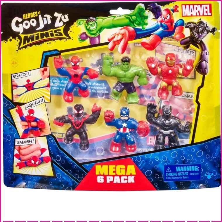 Heroes of Goo Jit Zu Marvel Mega Mini 6 Pack Review: Where Squishable Fun Meets Superhero Action