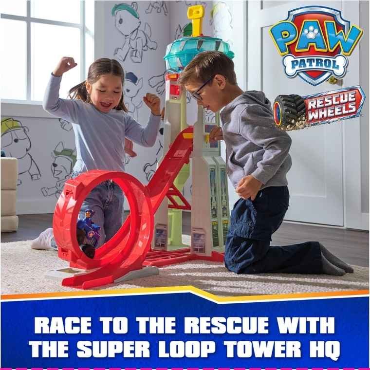 Paw Patrol Toys: Rescue Wheels Super Loop Tower HQ