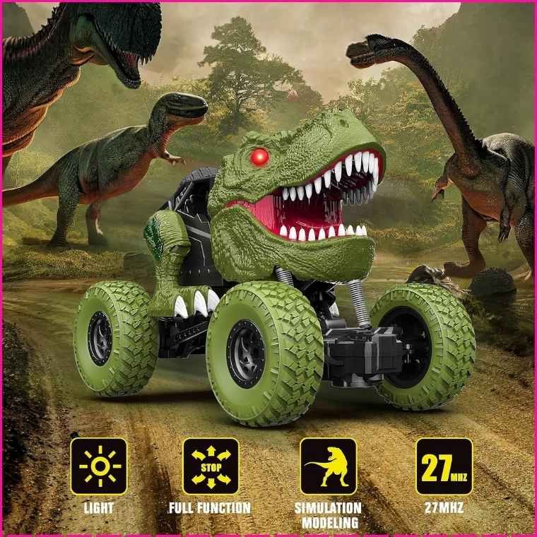 YEZI Remote Control Dinosaur Car: Adventure Toy for Young Explorers