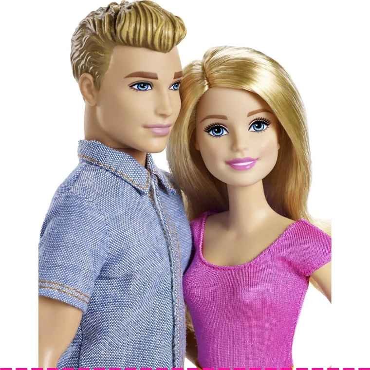 Barbie & Ken Doll Set is a stylish 2-pack featuring the iconic