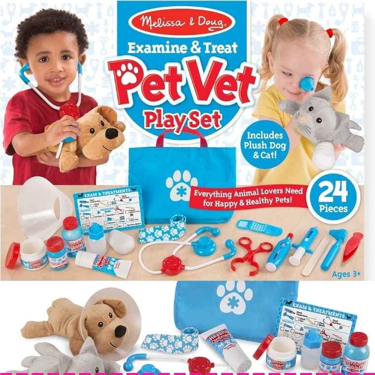 Melissa & Doug Examine and Treat Pet Vet Play Set