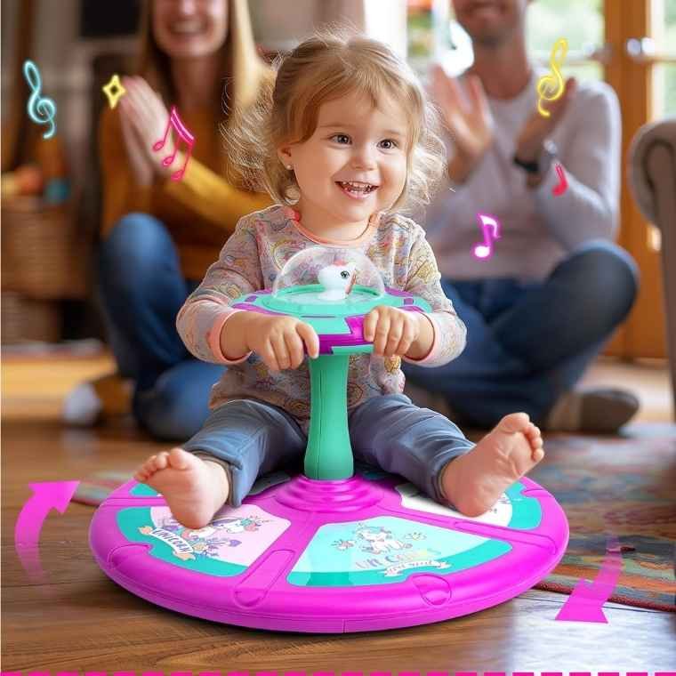 Spin Toy for Toddlers Girls: The Perfect Birthday Gift for 2-4 Year Old