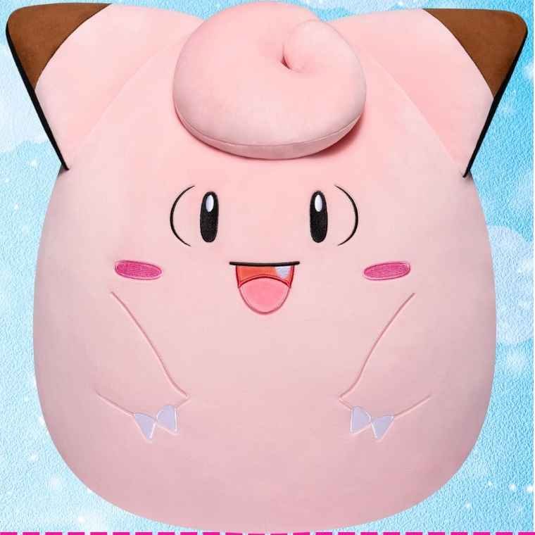 Squishmallows Pokémon 14-Inch Clefairy Plush