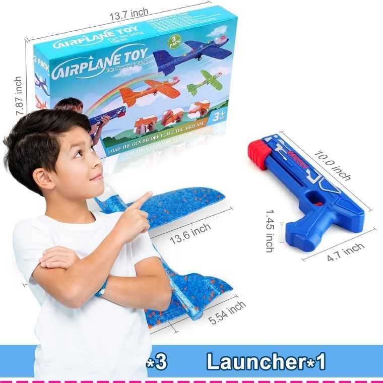 Fuwidvia 3 Pack Airplane Launcher Toys - Product Details