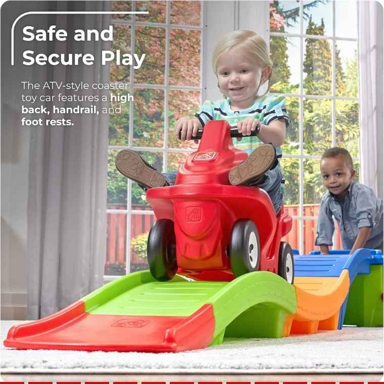 Step2 Up & Down Roller Coaster is a colourful ride-on toy for toddlers aged 2-5
