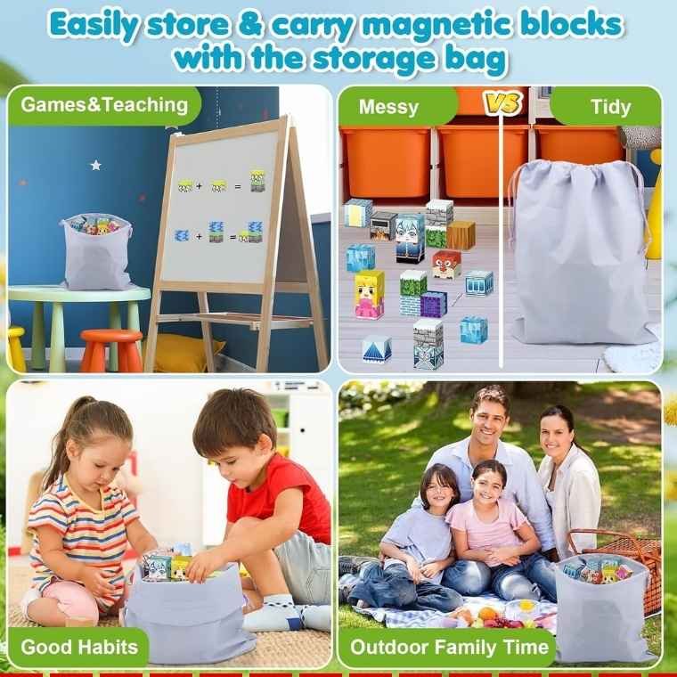 Key Features of Ludmila 116PCS Magnetic Blocks Building Toys